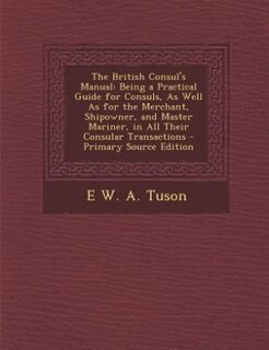 Couverture_The British Consul's Manual