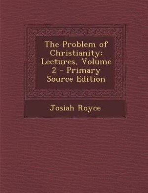 Front cover_The Problem of Christianity