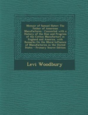 Front cover_Memoir of Samuel Slater