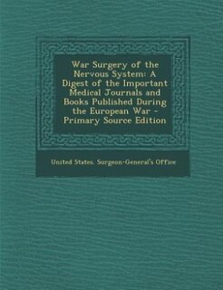 Front cover_War Surgery of the Nervous System