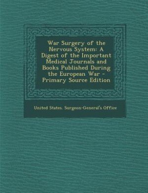 Front cover_War Surgery of the Nervous System