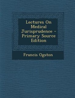 Front cover_Lectures On Medical Jurisprudence - Primary Source Edition