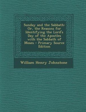 Couverture_Sunday and the Sabbath