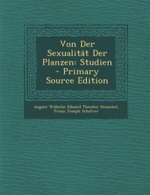 Front cover_Von Der Sexualität Der Planzen