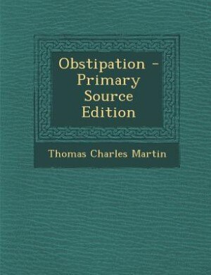 Couverture_Obstipation - Primary Source Edition