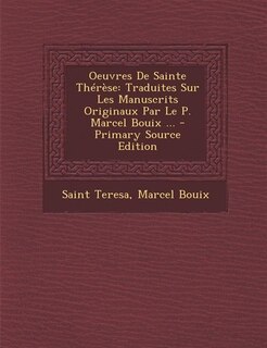 Front cover_Oeuvres De Sainte Thérèse