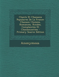 Front cover_Chants Et Chansons Populaires De La France
