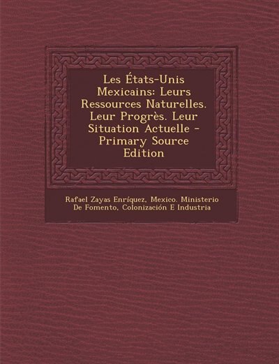 Front cover_Les États-Unis Mexicains