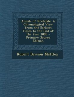 Front cover_Annals of Rochdale
