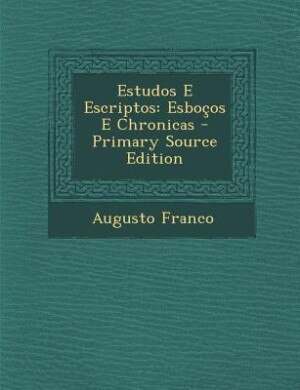 Front cover_Estudos E Escriptos