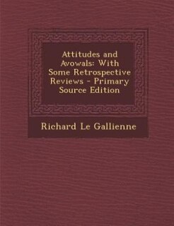 Couverture_Attitudes and Avowals