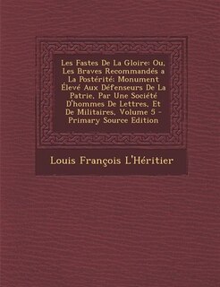 Couverture_Les Fastes De La Gloire