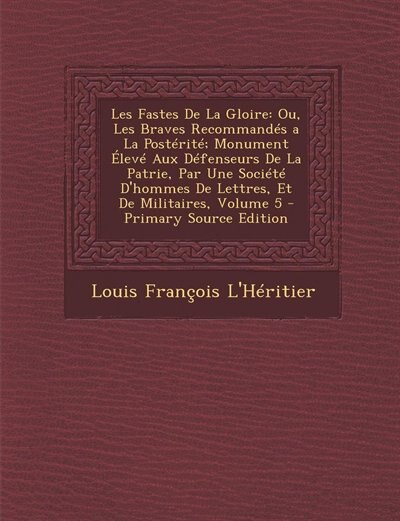 Couverture_Les Fastes De La Gloire