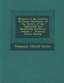 Front cover_Memoirs of the Countess De Genlis