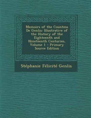 Front cover_Memoirs of the Countess De Genlis
