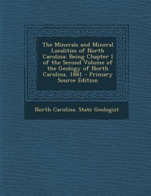 Front cover_The Minerals and Mineral Localities of North Carolina