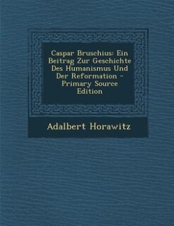 Front cover_Caspar Bruschius