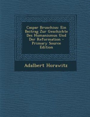 Front cover_Caspar Bruschius