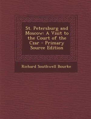 Couverture_St. Petersburg and Moscow
