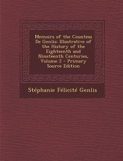 Couverture_Memoirs of the Countess De Genlis