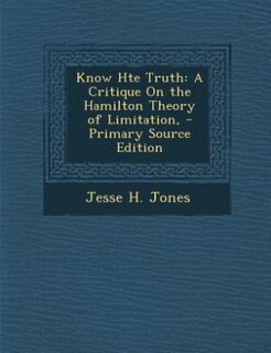 Couverture_Know Hte Truth