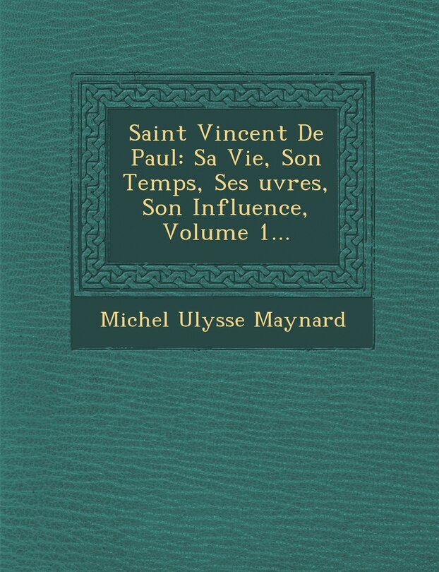 Front cover_Saint Vincent de Paul