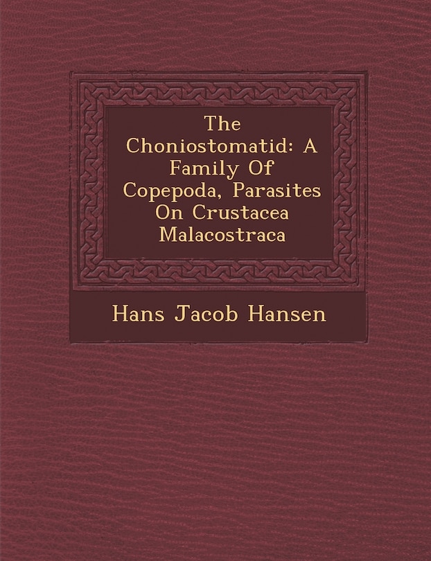 Front cover_The Choniostomatid