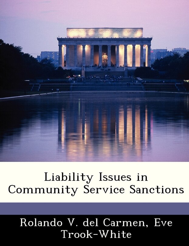 Couverture_Liability Issues In Community Service Sanctions