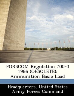 Front cover_Forscom Regulation 700-3 1986 (obsolete)