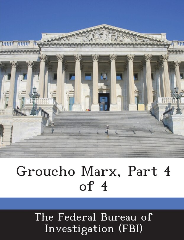 Couverture_Groucho Marx, Part 4 Of 4