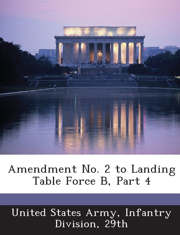 Couverture_Amendment No. 2 To Landing Table Force B, Part 4