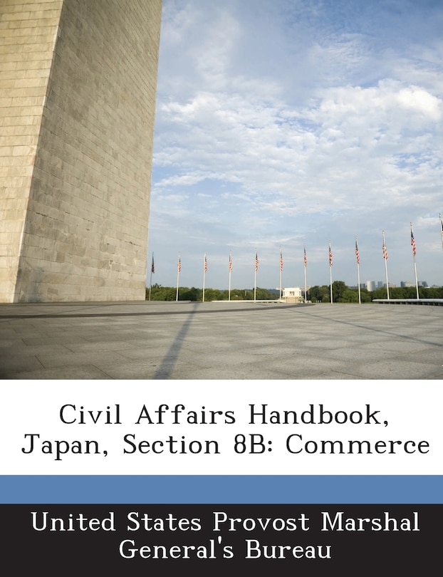 Front cover_Civil Affairs Handbook, Japan, Section 8b