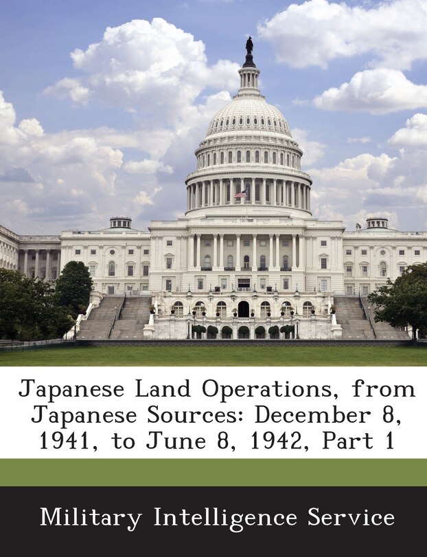 Couverture_Japanese Land Operations, From Japanese Sources