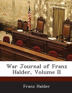 Front cover_War Journal Of Franz Halder, Volume Ii