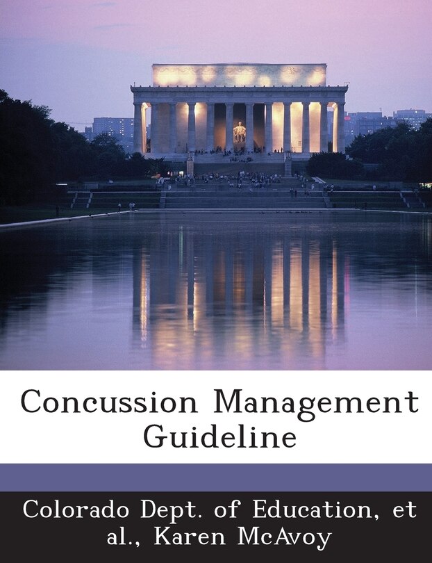 Front cover_Concussion Management Guideline