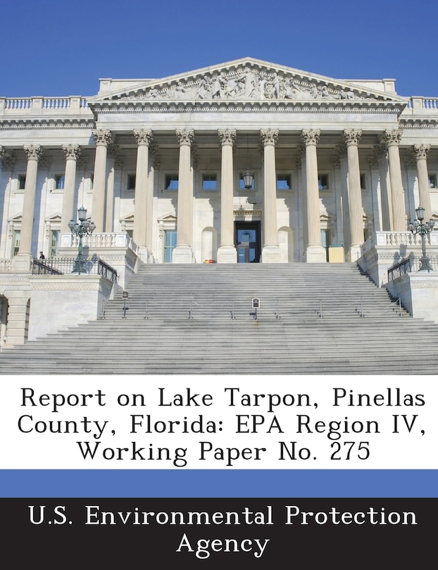 Front cover_Report On Lake Tarpon, Pinellas County, Florida