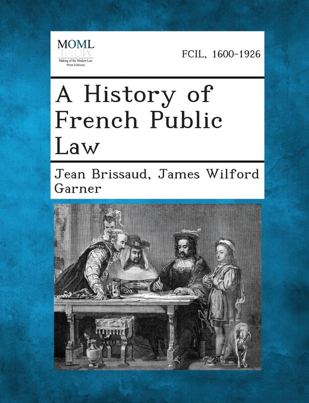 Front cover_A History of French Public Law