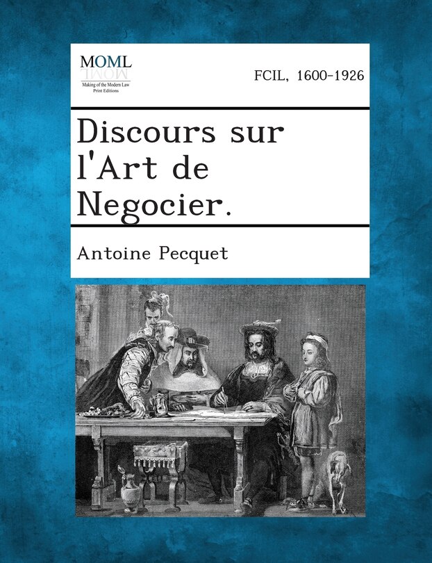 Front cover_Discours sur l'Art de Negocier.