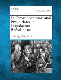 Front cover_Le Droit International Prive Dans La Legislation Bresilienne