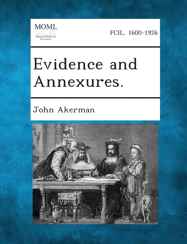 Couverture_Evidence and Annexures.