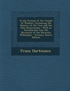 Front cover_In the Pronaos of the Temple of Wisdom