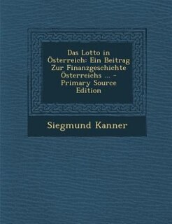 Front cover_Das Lotto in Österreich