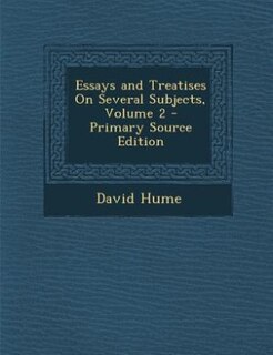 Couverture_Essays and Treatises On Several Subjects, Volume 2 - Primary Source Edition