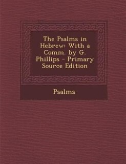 Front cover_The Psalms in Hebrew