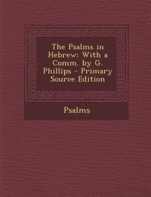Front cover_The Psalms in Hebrew
