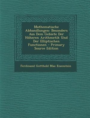 Front cover_Mathematische Abhandlungen