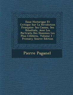 Couverture_Essai Historique Et Critique Sur La RTvolution Frantaise