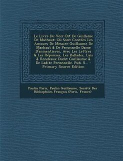 Front cover_Le Livre Du Voir-Dit De Guillame De Machaut