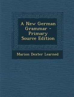 Front cover_A New German Grammar - Primary Source Edition