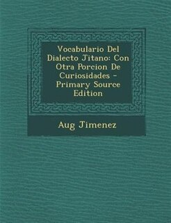 Couverture_Vocabulario Del Dialecto Jitano